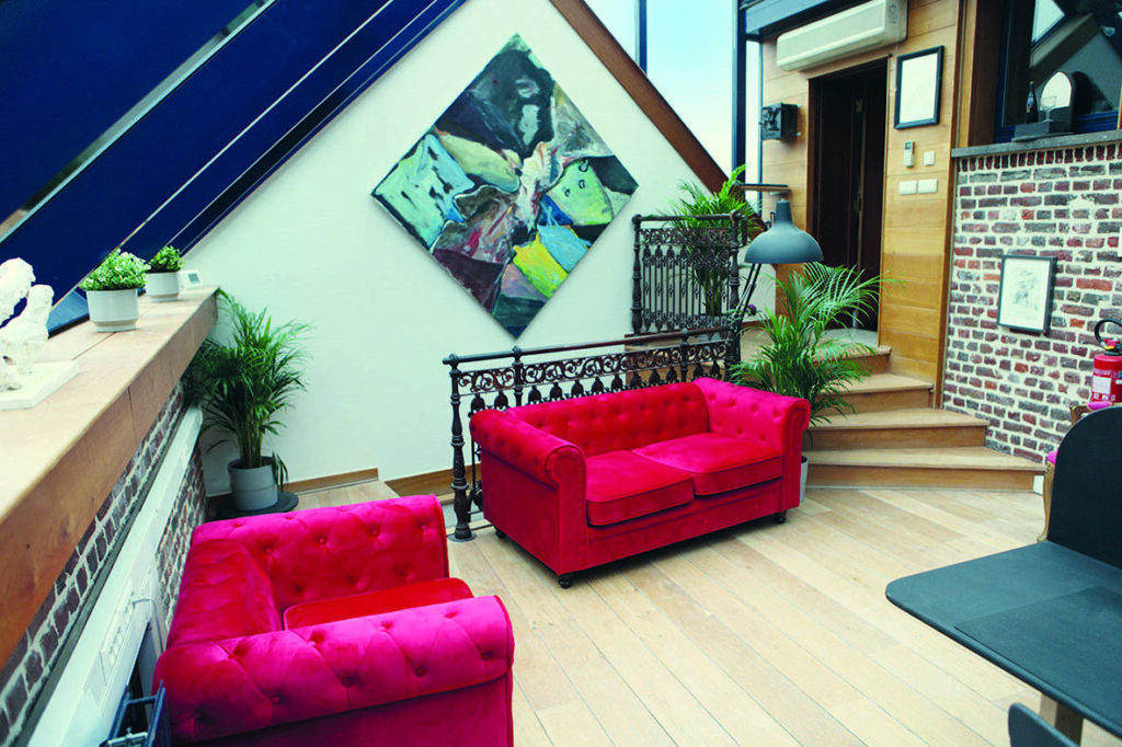 chill corner with sofas