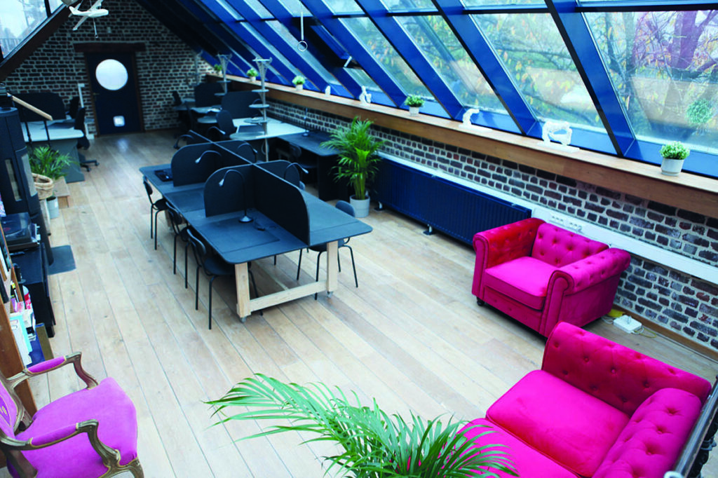 coworking space with cozy corner